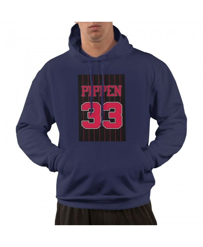 1991 Fleer Scottie Pippen Men's hoodie Scottie Pippen Navy