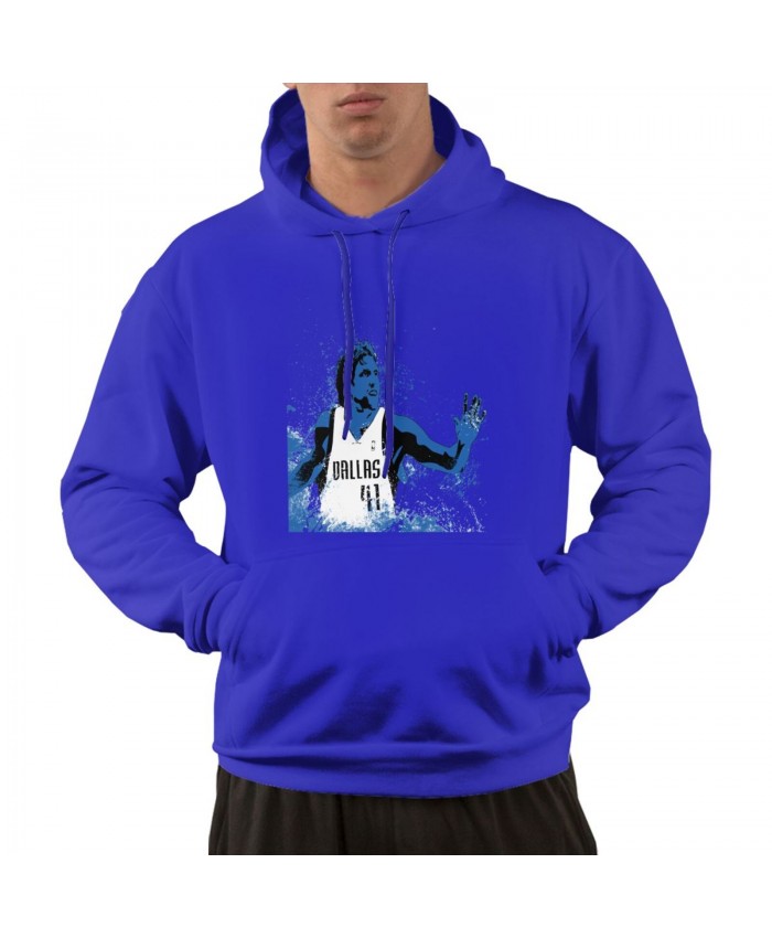 2011 Dirk Nowitzki Men's hoodie Dirk Nowitzki Blue