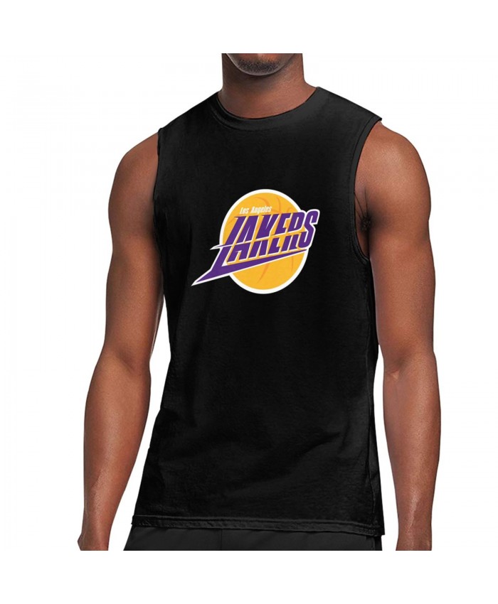 2015 Nba Playoffs Men's Sleeveless T-Shirt Los Angeles Lakers LAL Black