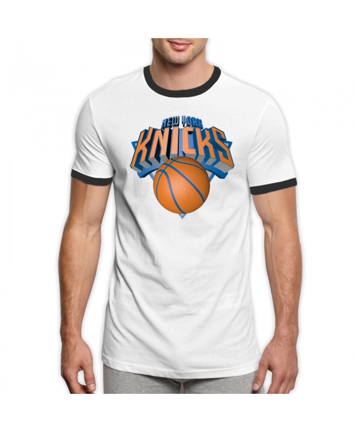 2020 Nfl Mock Draft Men's Ringer T-Shirt New York Knicks NYN Black