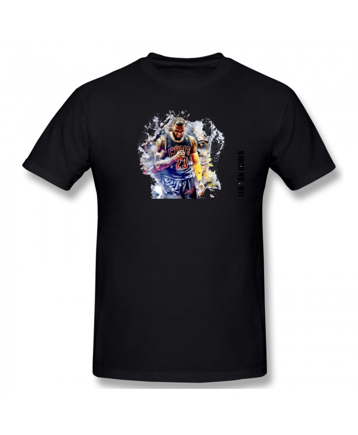 2021 Nba Draft Men's Basic Short Sleeve T-Shirt LeBron James Black