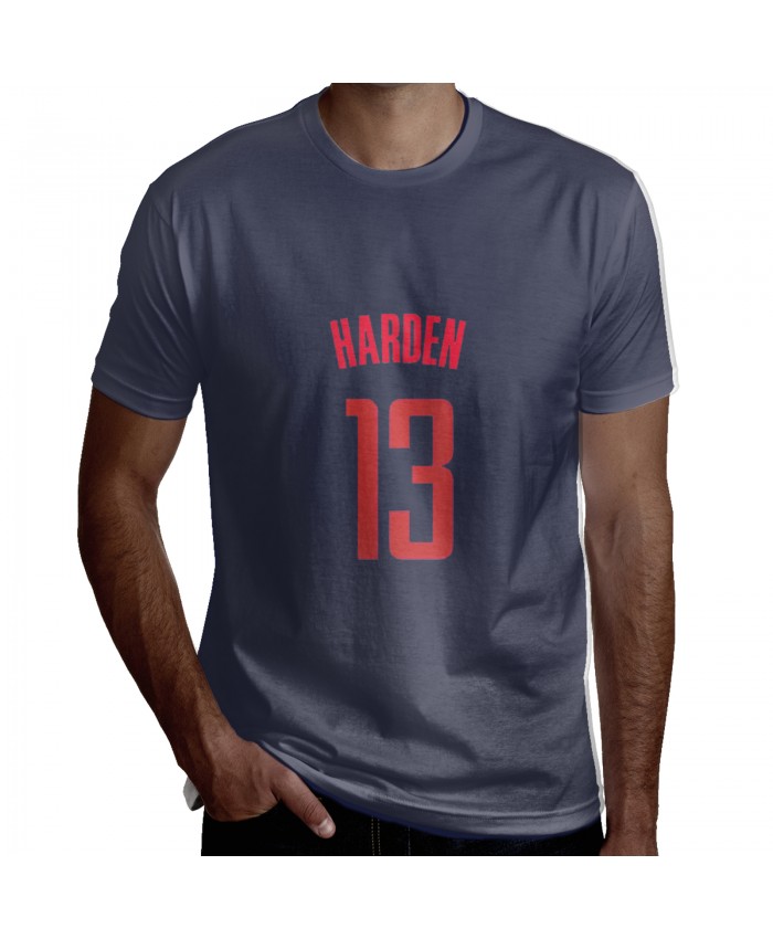 2K James Harden Men's Short Sleeve T-Shirt James Harden Logo Navy