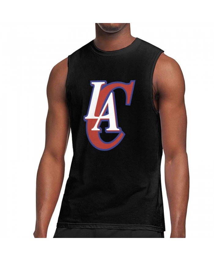54 Clippers Men's Sleeveless T-Shirt Los Angeles Clippers LAC Black