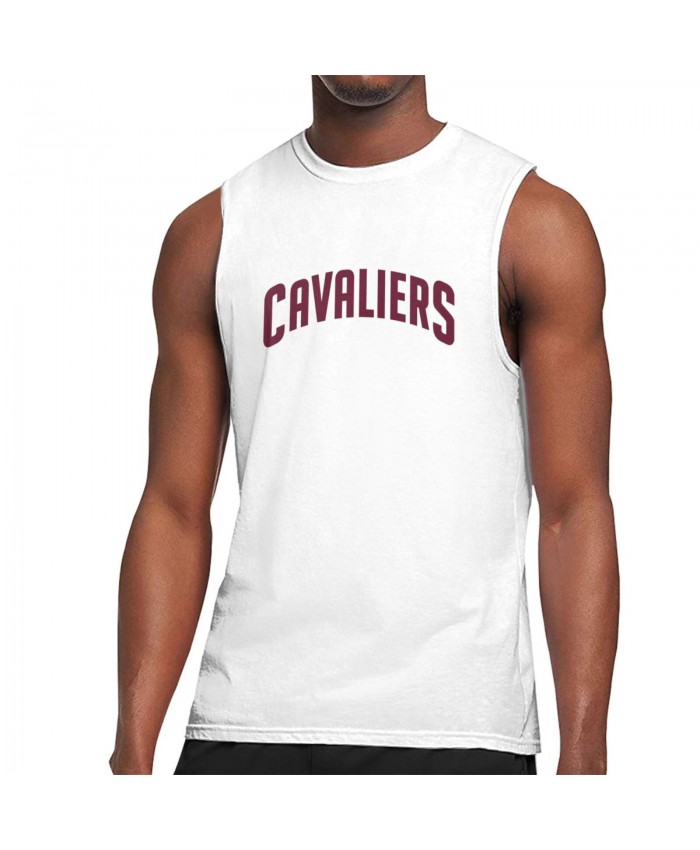 777Score Basketball Men's Sleeveless T-Shirt Cleveland Cavaliers CLE White
