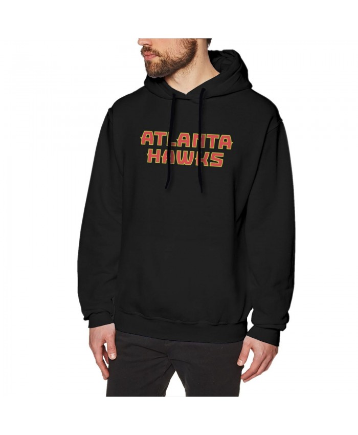 Air Force Basketball Men's Hoodie Sweatshirt Atlanta Hawks ATL Black