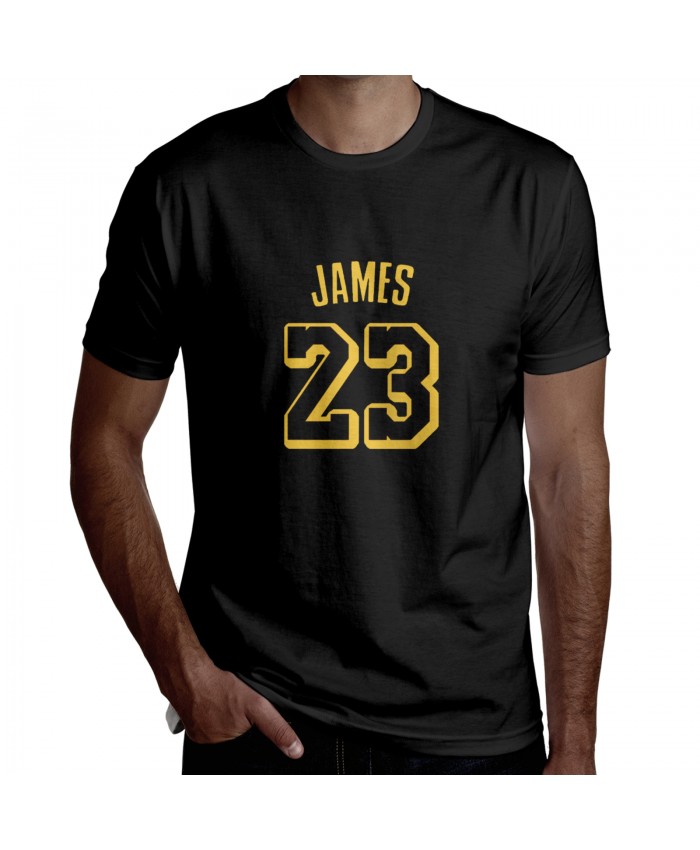 Allonzo Trier Men's Short Sleeve T-Shirt LeBron James Lakers Black