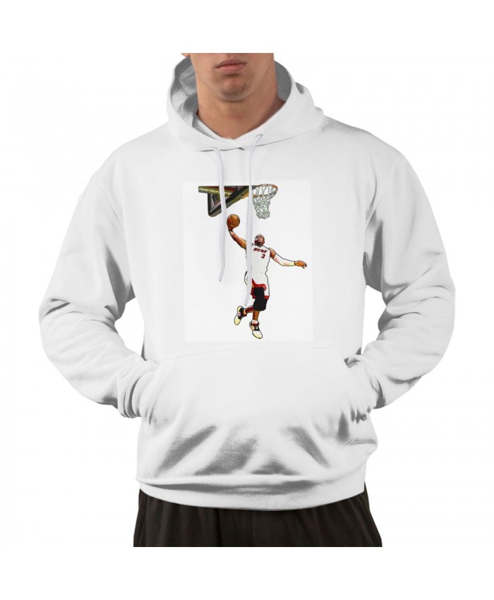 Arkansas Razorback Basketball Men's hoodie Dwyane Wade White