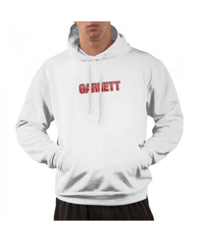 Arkansas Razorback Basketball Men's hoodie Garnett Logo White
