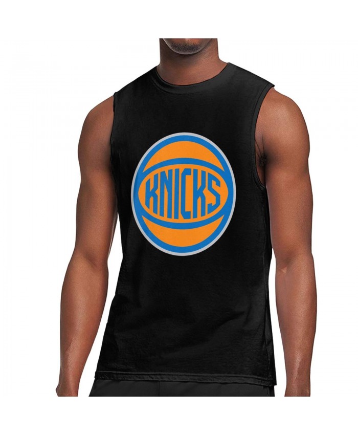 Atlanta Hawks New York Knicks Men's Sleeveless T-Shirt New York Knicks NYN Black