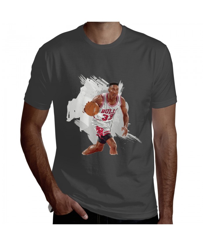 Auburn Basketball Men's Short Sleeve T-Shirt Scottie Pippen Deep Heather