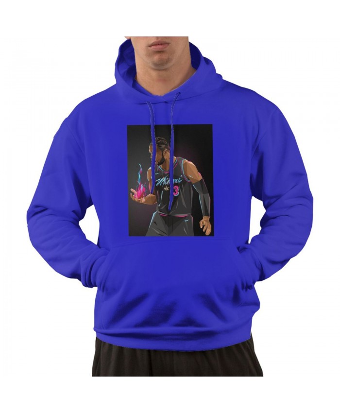Basketball Hoop Men's hoodie D.Wade Blue