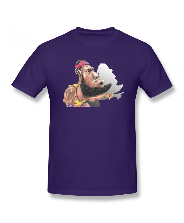 Ben Gordon Men's Basic Short Sleeve T-Shirt LeBron James Purple