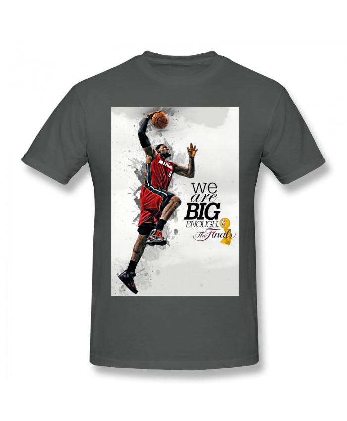 Best Basketball Players Of All Time Men's Basic Short Sleeve T-Shirt Lebron James Cool Deep Heather