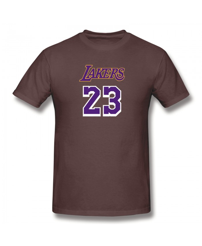 Beyonce And Lebron James Men's Basic Short Sleeve T-Shirt LeBron Lakers 23 Coffee