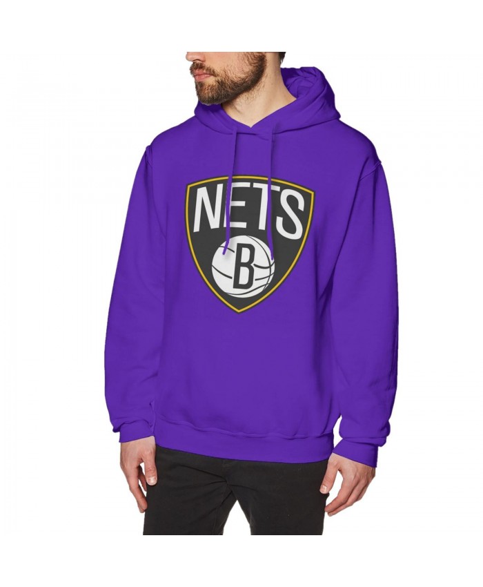 Big Ten Basketball Men's Hoodie Sweatshirt Brooklyn Nets BKN Purple