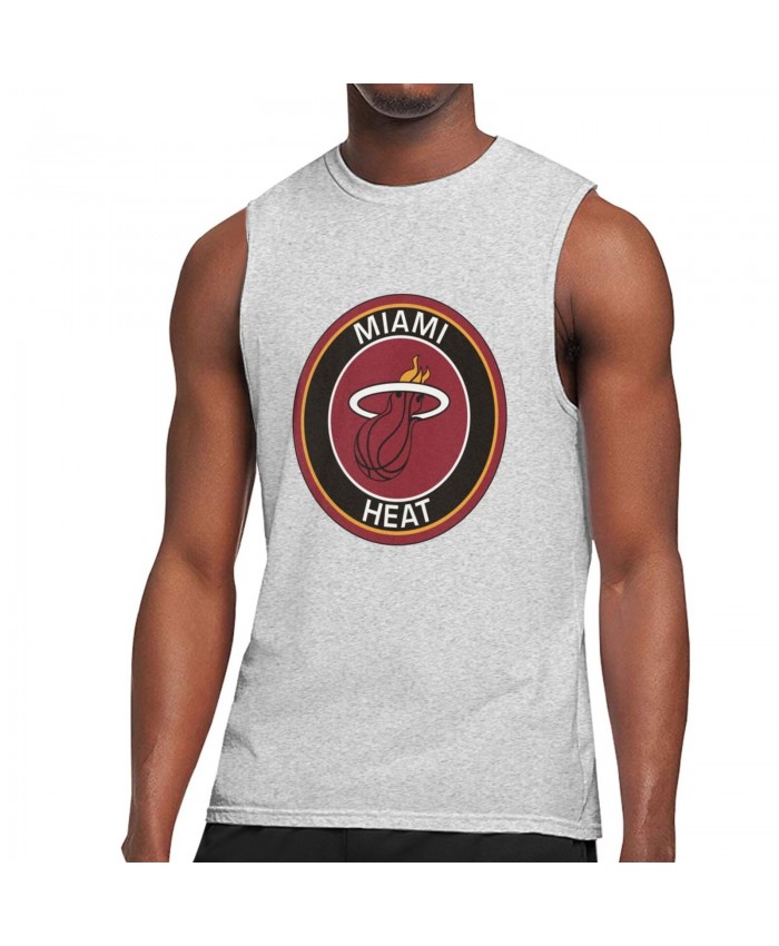Bosh Miami Men's Sleeveless T-Shirt Miami Heat MIA Gray