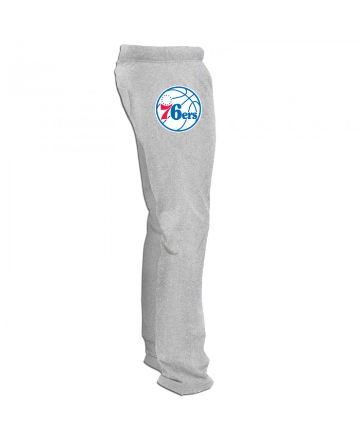 Boys Golf Shirts Men's sweatpants Philadelphia 76ers PHI Gray