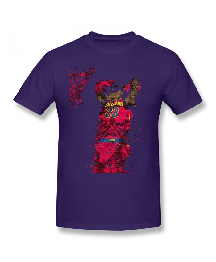Bronny Jame Men's Basic Short Sleeve T-Shirt Lebron James Purple