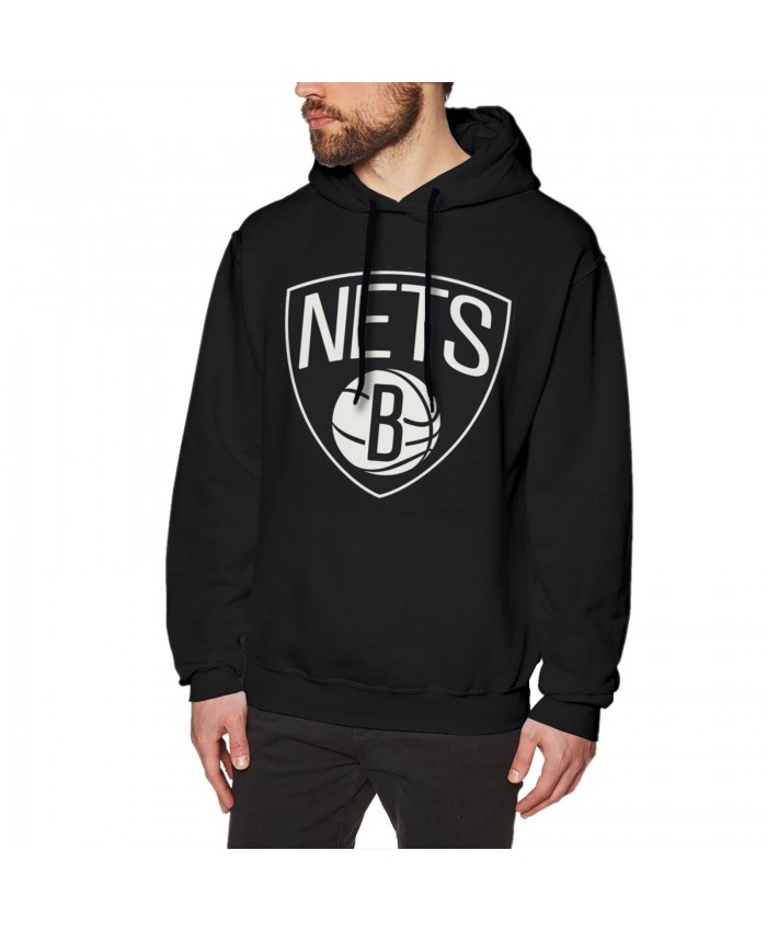 Brooklyn Nets And Golden State Warriors Men's Hoodie Sweatshirt Brooklyn Nets BKN Black