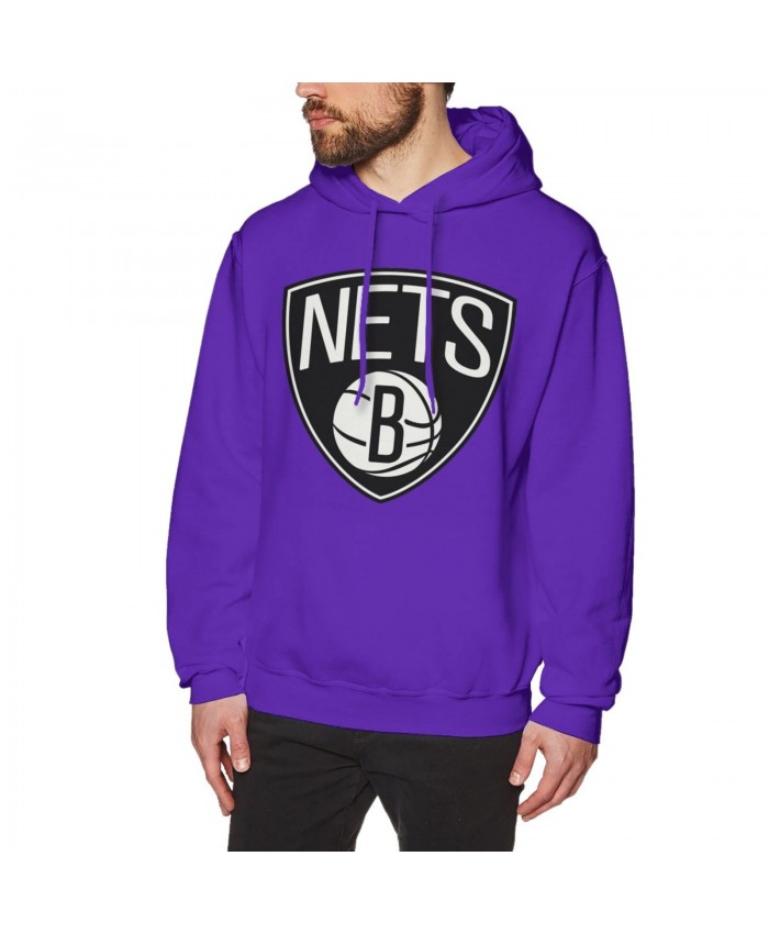Brooklyn Nets Training Men's Hoodie Sweatshirt Brooklyn Nets BKN Purple
