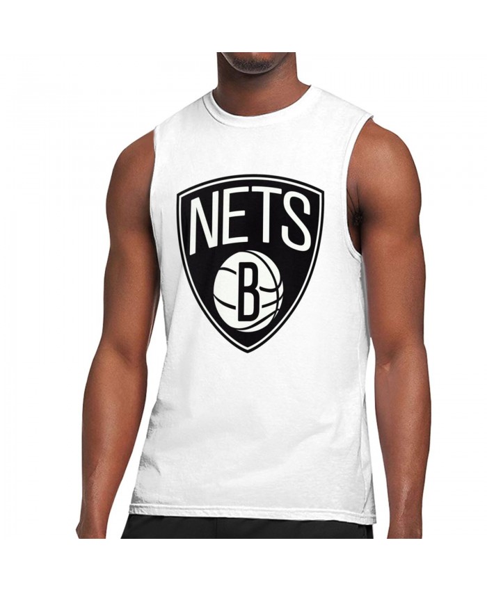 Brooklyn Nets Training Men's Sleeveless T-Shirt Brooklyn Nets BKN White