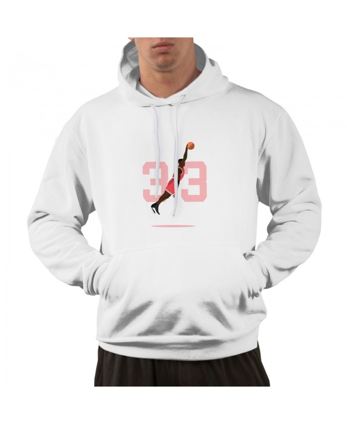 Bulls Jordan Pippen Rodman Men's hoodie Scottie Pippen White