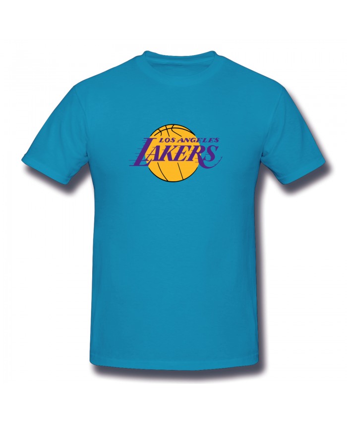 Butler Nba Men's Basic Short Sleeve T-Shirt LeBron's Lakers Spider Baby Blue