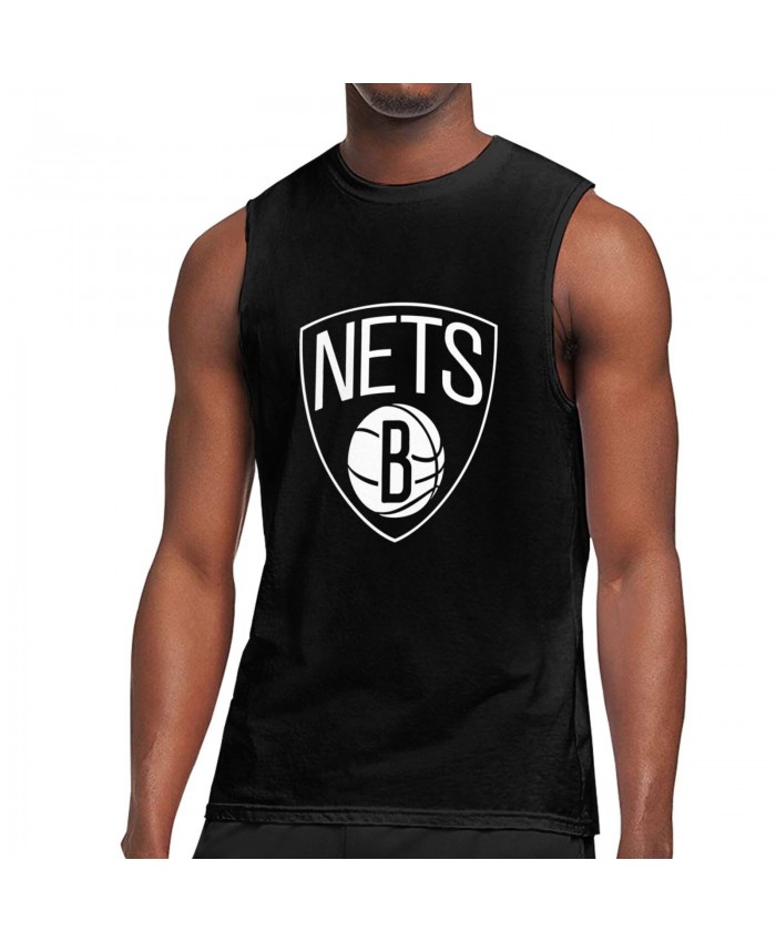 Cavs Nets Tickets Men's Sleeveless T-Shirt Brooklyn Nets BKN Black