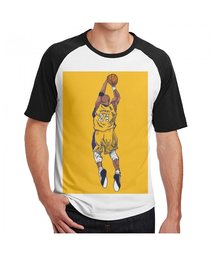 Celtics Kobe Men's Short Sleeve Baseball T-Shirts Kobe Bryant Aesthetic Basketball Black