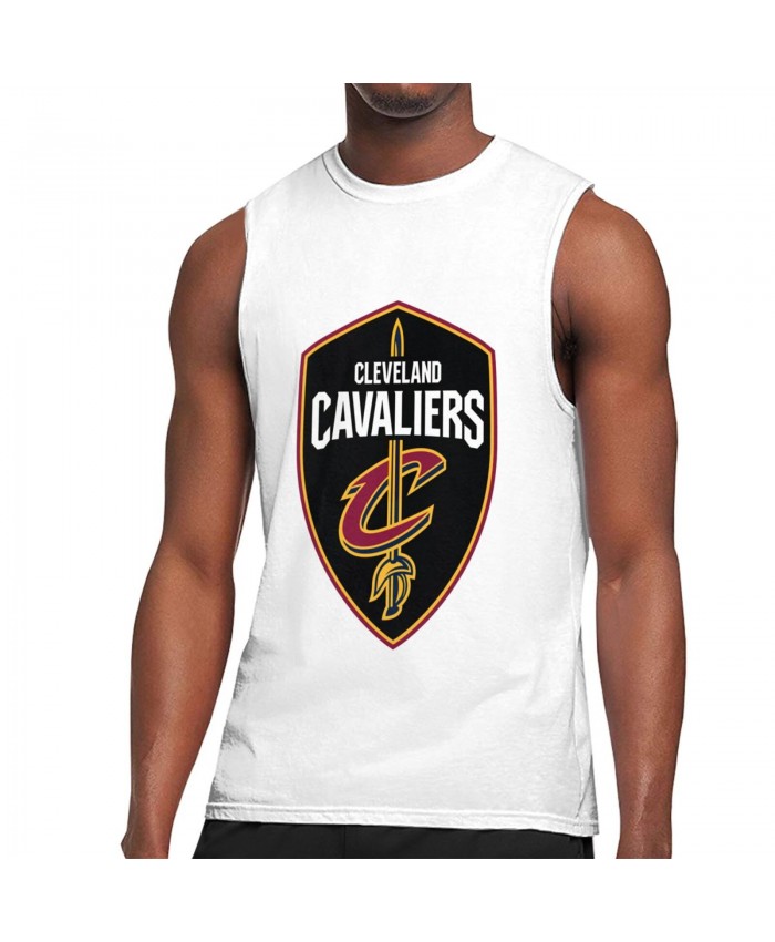 Cheap Cleveland Cavaliers Tickets Men's Sleeveless T-Shirt Cleveland Cavaliers CLE White