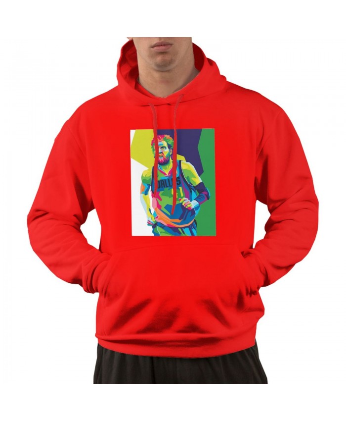 Chuma Okeke Men's hoodie Dirk Nowitzki Red