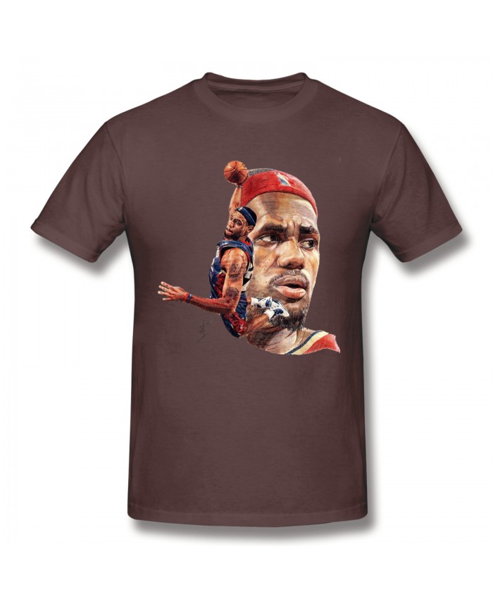 Cleveland Cavaliers Lebron James Men's Basic Short Sleeve T-Shirt Lebron James Coffee