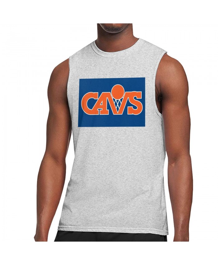 Cleveland Cavaliers Nba Titles Men's Sleeveless T-Shirt Cleveland Cavaliers CLE Gray