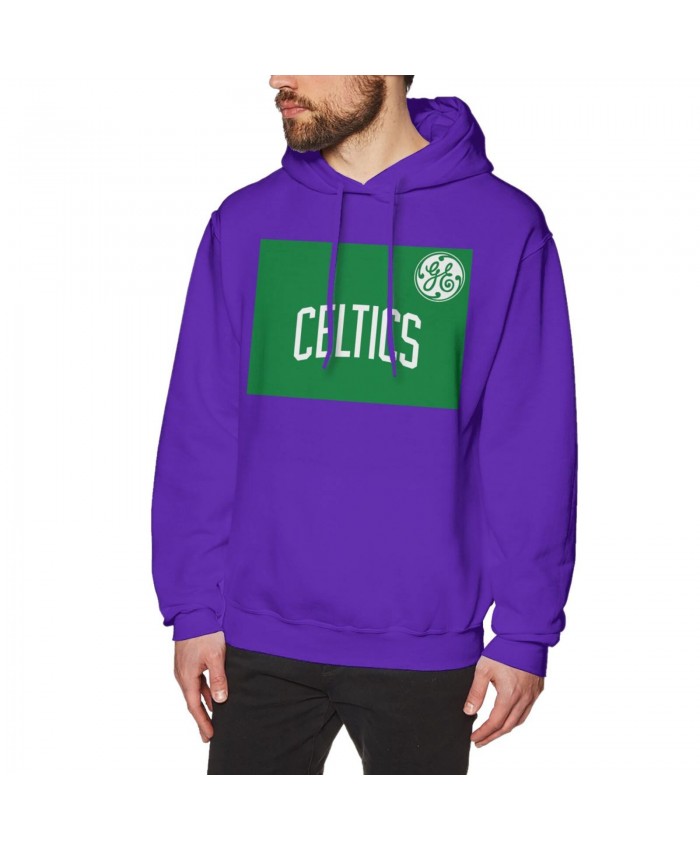 Clifford Robinson Men's Hoodie Sweatshirt Boston Celtics CEL Purple