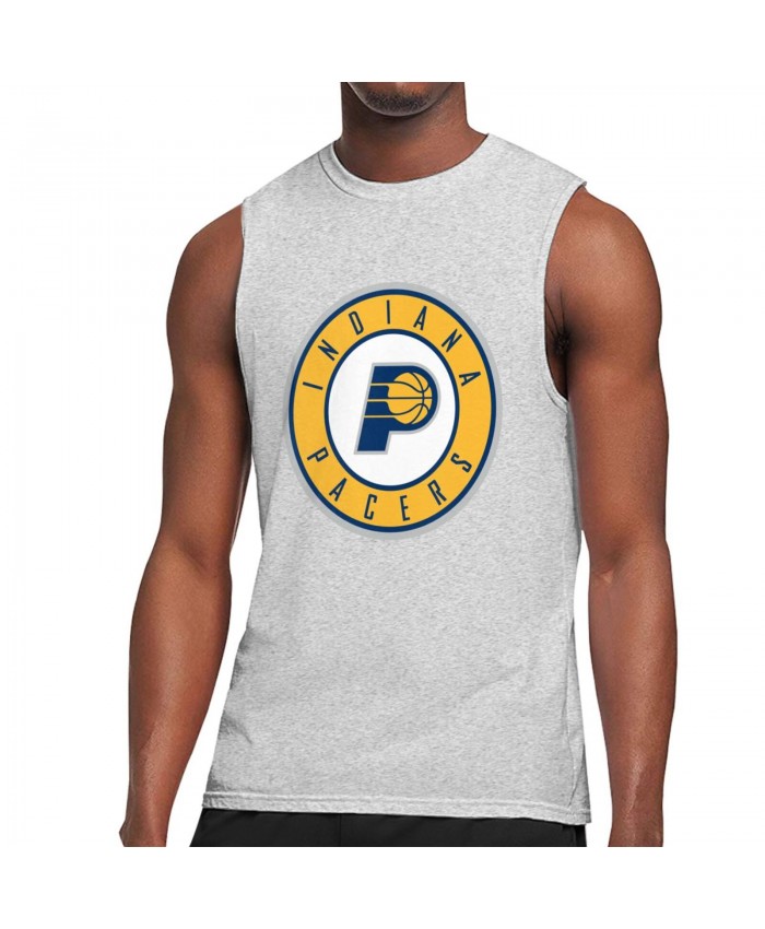 Clippers Indiana Men's Sleeveless T-Shirt Indiana Pacers IND Gray