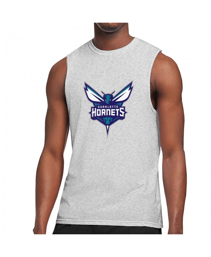 Colorado Basketball Men's Sleeveless T-Shirt Charlotte Hornets CHO Gray