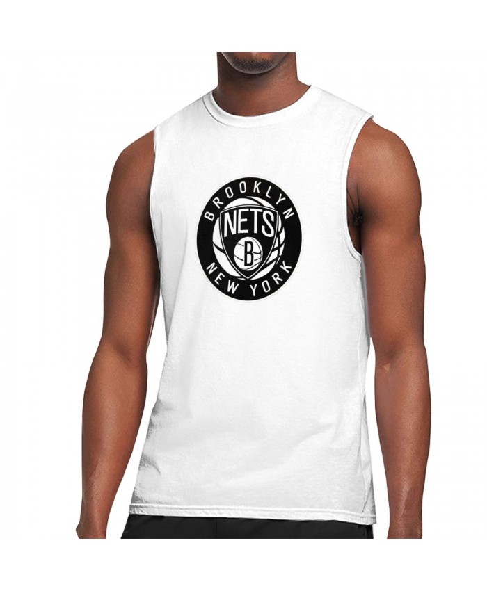 Colorado Buffaloes Basketball Men's Sleeveless T-Shirt Brooklyn Nets BKN White
