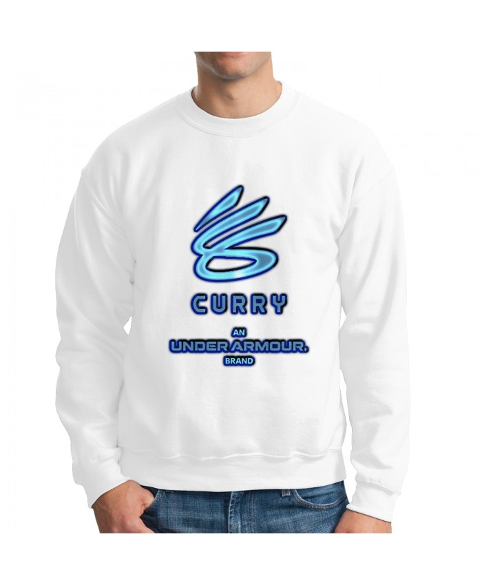 Curry 2009 Men's crew neck hoodie Stephen Curry White