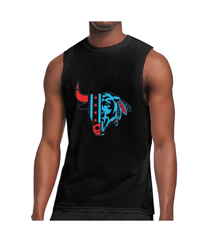 Curry Basketball Men's Sleeveless T-Shirt Chicago Bulls CHI Black