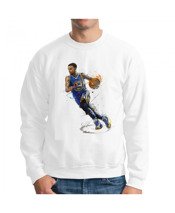 Curry Finals Men's crew neck hoodie Stephen Curry White