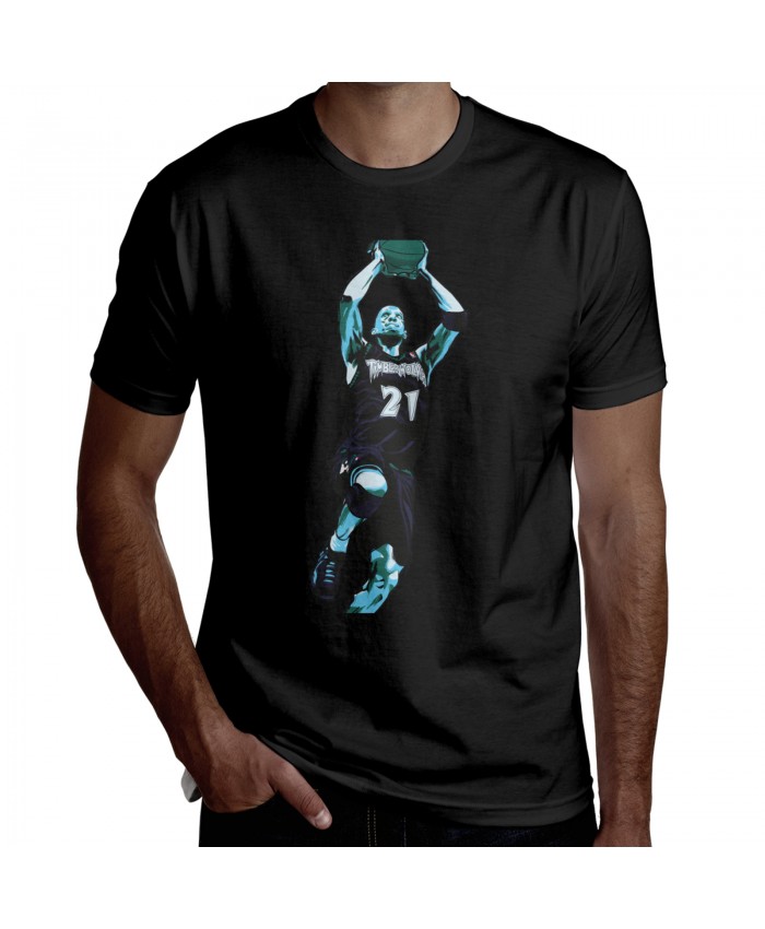 Cuse Basketball Men's Short Sleeve T-Shirt Kevin Garnett. NBA 2020 Black