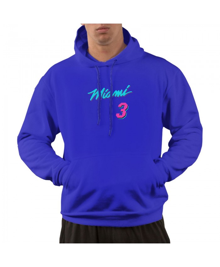 D Wade 2020 Men's hoodie Dwyane Wade LOGO Blue