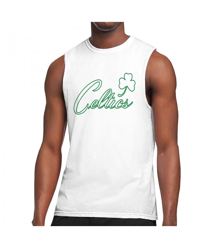Daniel Oturu Men's Sleeveless T-Shirt Boston Celtics CEL White