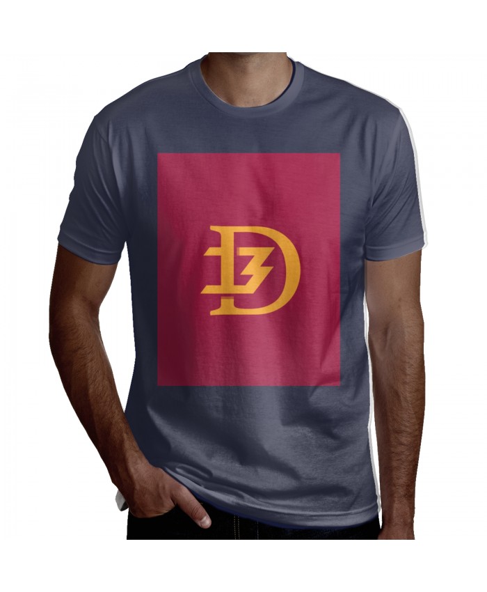 Dayton Basketball Men's Short Sleeve T-Shirt Dwyane Wade Logo Navy