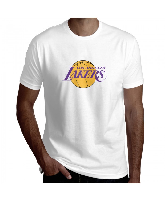 Delonte West And Gloria James Men's Short Sleeve T-Shirt LeBron's Lakers White