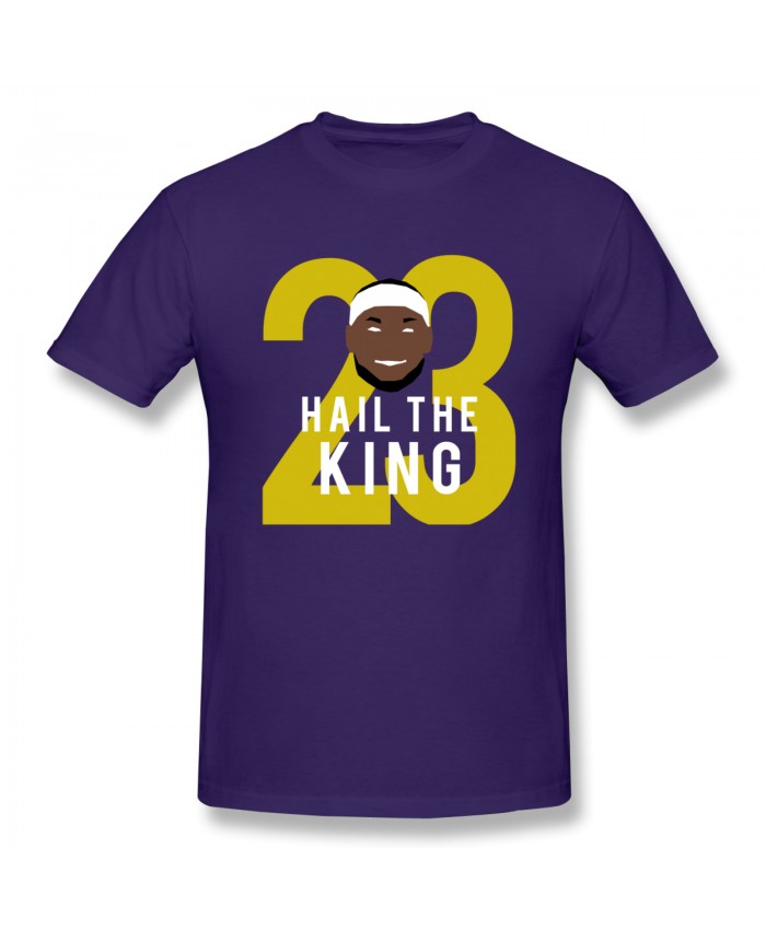 Dennis Rodman Lakers Men's Basic Short Sleeve T-Shirt Lebron James Purple