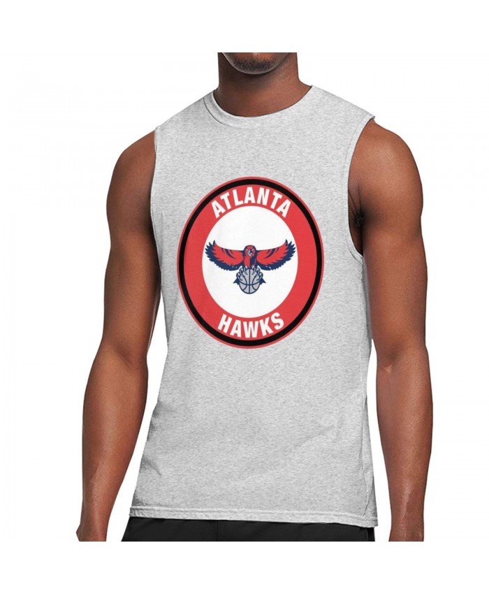 Depaul Basketball Men's Sleeveless T-Shirt Atlanta Hawks ATL Gray