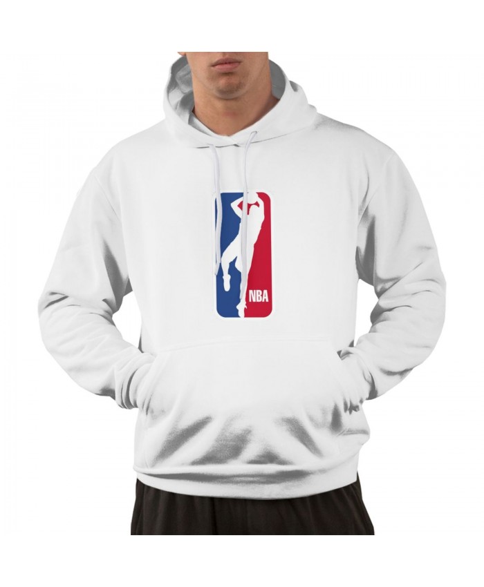 Dirk Nowitzki 2000 Men's hoodie Dirk Nowitzki As The NBA Logo White