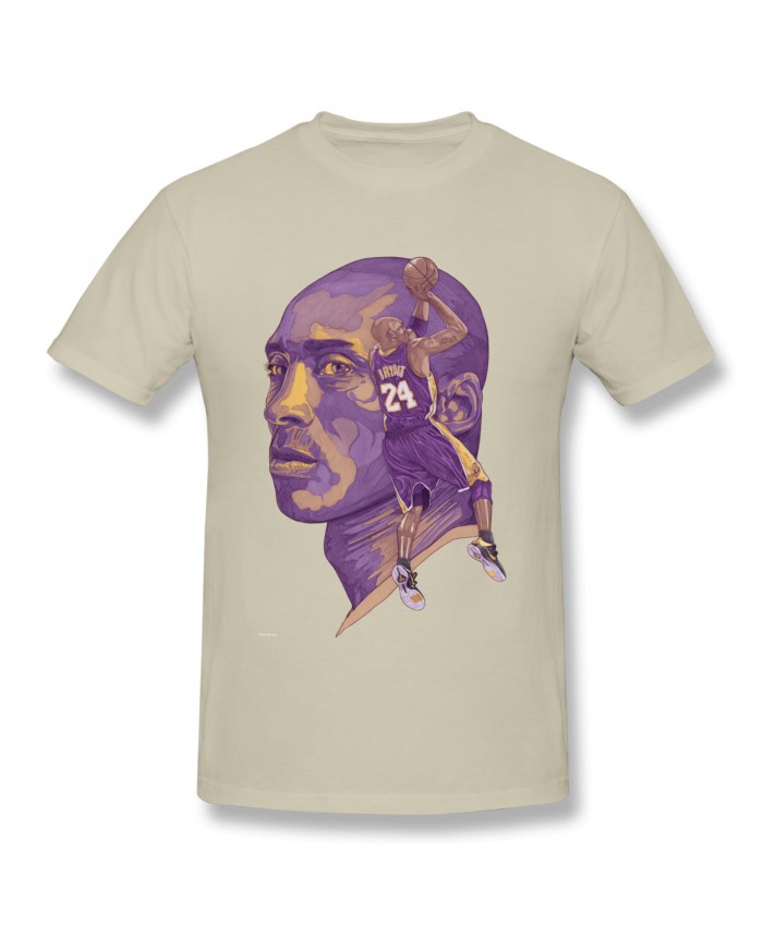 Dr Dre Lakers Men's Basic Short Sleeve T-Shirt Kobe Bryant 24 Natural