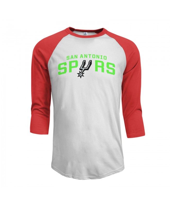 Duncan Basketball Player Men's Raglan Sleeves Baseball T-Shirts San Antonio Spurs Red